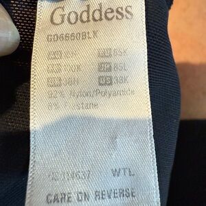 Goddess Black lacy underwire 38K